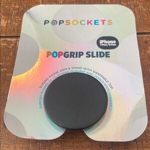 PopSockets PopGrip Slide for iPhone 7/8 Plus - Black